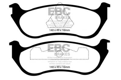EBC Brakes - EBC Brakes DP21627 Greenstuff 2000 Series Sport Brake Pads