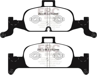 EBC Brakes - EBC Brakes DP22290 Greenstuff 2000 Series Sport Brake Pads