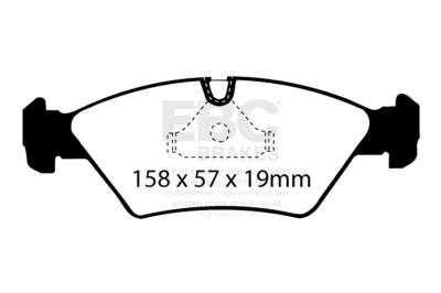 EBC Brakes - EBC Brakes DP2414 Greenstuff 2000 Series Sport Brake Pads