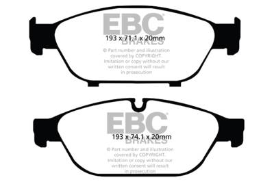 EBC Brakes - EBC Brakes DP22086 Greenstuff 2000 Series Sport Brake Pads
