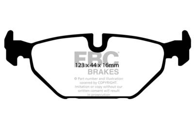 EBC Brakes - EBC Brakes DP31405C Redstuff Ceramic Low Dust Brake Pads for 00-09 9-5