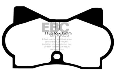 EBC Brakes - EBC Brakes DP3180C Redstuff Ceramic Low Dust Brake Pads for Bora Merak Pantera