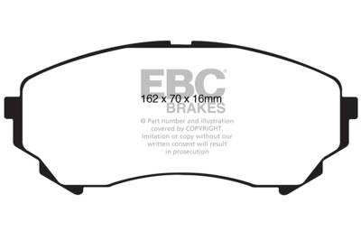 EBC Brakes - EBC Brakes DP31828C Redstuff Ceramic Low Dust Brake Pads for 11-14 CTS