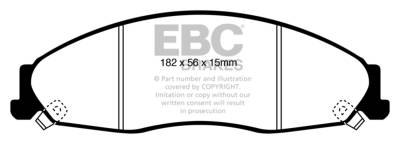 EBC Brakes - EBC Brakes DP31841C Redstuff Ceramic Low Dust Brake Pads for 05-08 Grand Prix