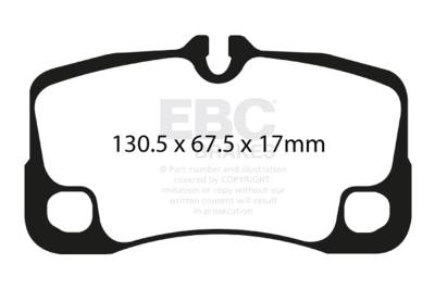 EBC Brakes - EBC Brakes DP31930C Redstuff Ceramic Low Dust Brake Pads for 05-14 911