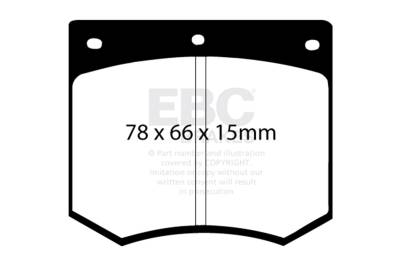 EBC Brakes - EBC Brakes DP3291C Redstuff Ceramic Low Dust Brake Pads for 75-87 900 99
