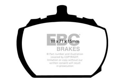 EBC Brakes - EBC Brakes DP3240C Redstuff Ceramic Low Dust Brake Pads for 80-81 TR8