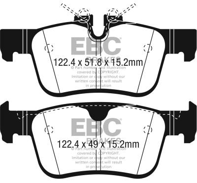 EBC Brakes - EBC Brakes DP32306C Redstuff Ceramic Low Dust Brake Pads