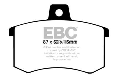 EBC Brakes - EBC Brakes DP3370C Redstuff Ceramic Low Dust Brake Pads
