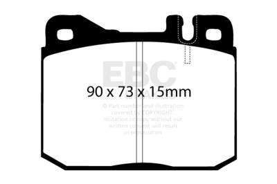 EBC Brakes - EBC Brakes DP3261C Redstuff Ceramic Low Dust Brake Pads
