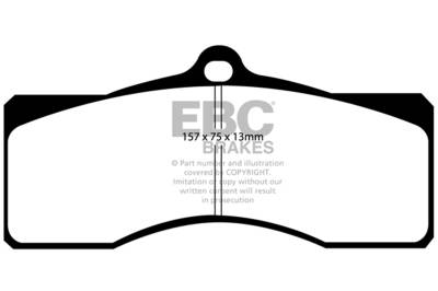 EBC Brakes - EBC Brakes DP41155R Yellowstuff Street & Track Brake Pads