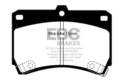 EBC Brakes - EBC Brakes DP3884C Redstuff Ceramic Low Dust Brake Pads