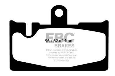 EBC Brakes - EBC Brakes DP41397R Yellowstuff Street & Track Brake Pads for 01-06 LS430