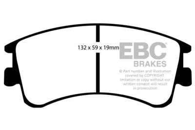 EBC Brakes - EBC Brakes DP41465R Yellowstuff Street & Track Brake Pads for 03-05 Mazda 6