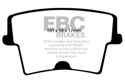 EBC Brakes - EBC Brakes DP41722R Yellowstuff Street & Track Brake Pads