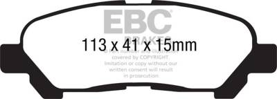 EBC Brakes - EBC Brakes DP41838R Yellowstuff Street & Track Brake Pads for Highlander