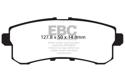 EBC Brakes - EBC Brakes DP41876R Yellowstuff Street & Track Brake Pads