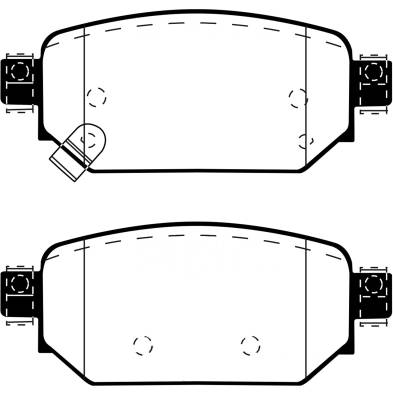 EBC Brakes - EBC Brakes DP43081R Yellowstuff Street & Track Brake Pads for 16-18 3