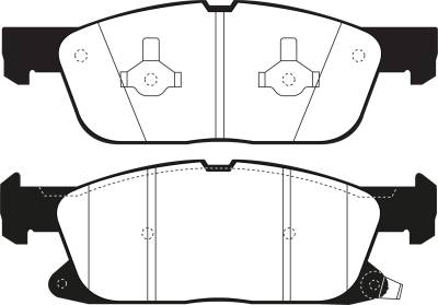EBC Brakes - EBC Brakes DP43072R Yellowstuff Street Front Track Brake Pad for Continental MKZ