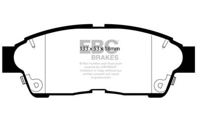 EBC Brakes - EBC Brakes DP4964R Yellowstuff Street & Track Brake Pads for Celica & Corolla
