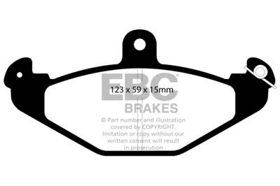 EBC Brakes - EBC Brakes DP4885R Yellowstuff Street & Track Brake Pads for Esprit Viper