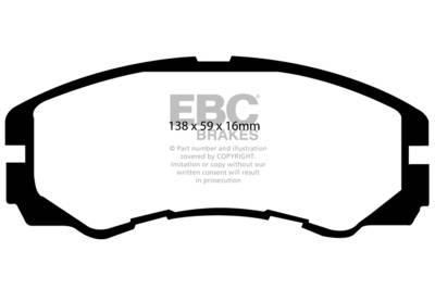 EBC Brakes - EBC Brakes DP4973R Yellowstuff Street & Track Brake Pads