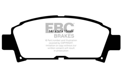 EBC Brakes - EBC Brakes DP4995R Yellowstuff Street & Track Brake Pads for 93-95 MR2