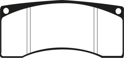 EBC Brakes - EBC Brakes DP5016NDX Bluestuff NDX Full Race Brake Pads for Ford Mustang II