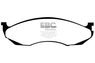EBC Brakes - EBC Brakes DP61022 6000 Series Greenstuff Truck/SUV Brakes Disc Pads