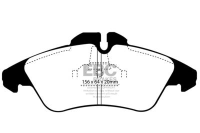 EBC Brakes - EBC Brakes DP61071 6000 Series Greenstuff Truck/SUV Brakes Disc Pads