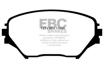 EBC Brakes - EBC Brakes DP61402 6000 Series Greenstuff Truck/SUV Brakes Disc Pads for RAV4