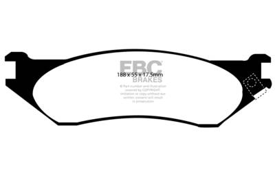 EBC Brakes - EBC Brakes DP61267 6000 Series Greenstuff Truck/SUV Brakes Disc Pads