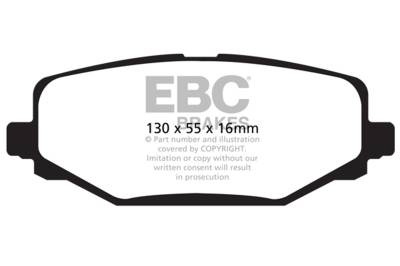 EBC Brakes - EBC Brakes DP61889 6000 Series Greenstuff Truck/SUV Brakes Disc Pads