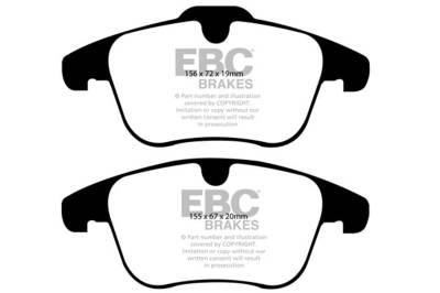 EBC Brakes - EBC Brakes DP61932 6000 Series Greenstuff Truck/SUV Brakes Disc Pads for LR2