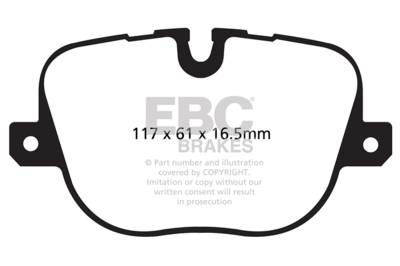 EBC Brakes - EBC Brakes DP62068 6000 Series Greenstuff Truck/SUV Brakes Disc Pads