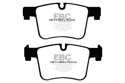 EBC Brakes - EBC Brakes DP62105 6000 Series Greenstuff Truck/SUV Brakes Disc Pads for X3/X4