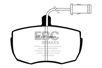 EBC Brakes - EBC Brakes DP6622 6000 Series Greenstuff Truck/SUV Brakes Disc Pads