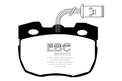 EBC Brakes - EBC Brakes DP6814 6000 Series Greenstuff Truck/SUV Brakes Disc Pads