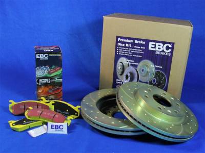 EBC Brakes - EBC Brakes S5KR1298 Stage 5 Superstreet Brake Kit Yellowstuff Pads & GD Rotors