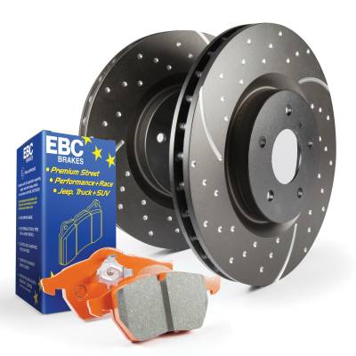 EBC Brakes - EBC Brakes S8KR1074 S8 Kits Orangestuff & GD Rotors