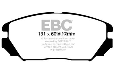 EBC Brakes - EBC Brakes UD1125 Ultimax Brake Pads for 06-11 Amanti Azera Sonata