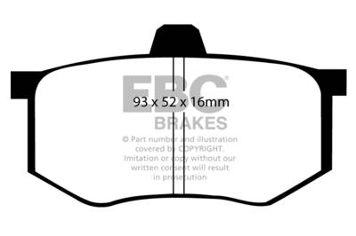 EBC Brakes - EBC Brakes UD1368 Ultimax Brake Pads for 08-15 Lancer