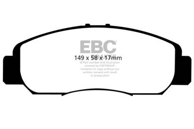 EBC Brakes - EBC Brakes UD959 Ultimax Brake Pads for 03-12 Accord Civic CSX