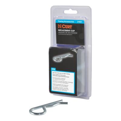 CURT - CURT 21601 Hitch Clip for 1/2" Or 5/8" Pin Zinc Packaged
