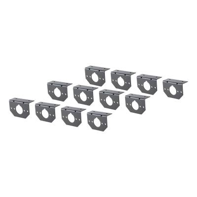 CURT - CURT 57207 Connector Mounting Brackets for 4-Way & 6-Way Round 12-Pack