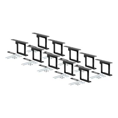 CURT - CURT 58001010 Easy-Mount Wiring Brackets for 4 Or 5-Way Flat 2" Receiver 10-Pack