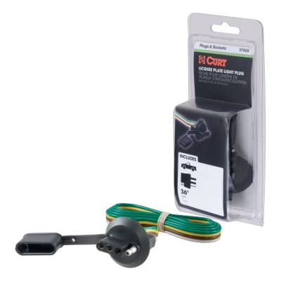 CURT - CURT 57405 4-Flat Car To 4-Flat Trailer