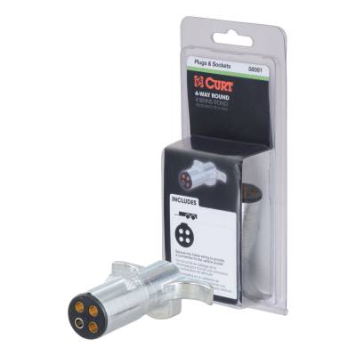 CURT - CURT 58061 4-Way Round Wiring Connector