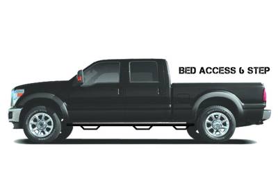 N-Fab - N-Fab C07100QC-6-TX Nerf Steps 2007-2013 Chevrolet Silverado 1500 Texture Black