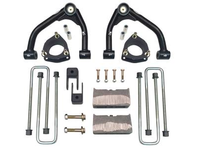 Tuff Country - Tuff Country 14157 4" Lift Kit/UCA/RR Blocks/U-Bolts 14-18 Chevy/GMC Alum/Stamp